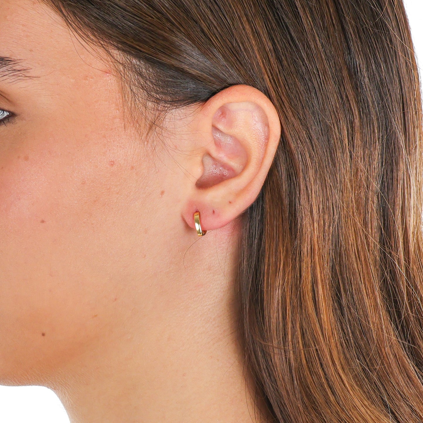 Minimalist V-Shaped Hoop Earrings - Petit