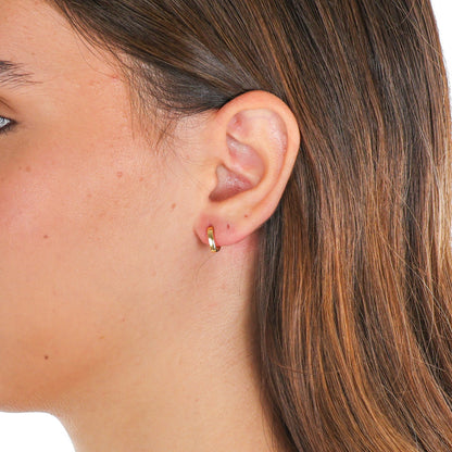 Minimalist V-Shaped Hoop Earrings - Petit