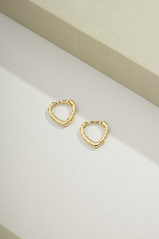 Minimalist V-Shaped Hoop Earrings