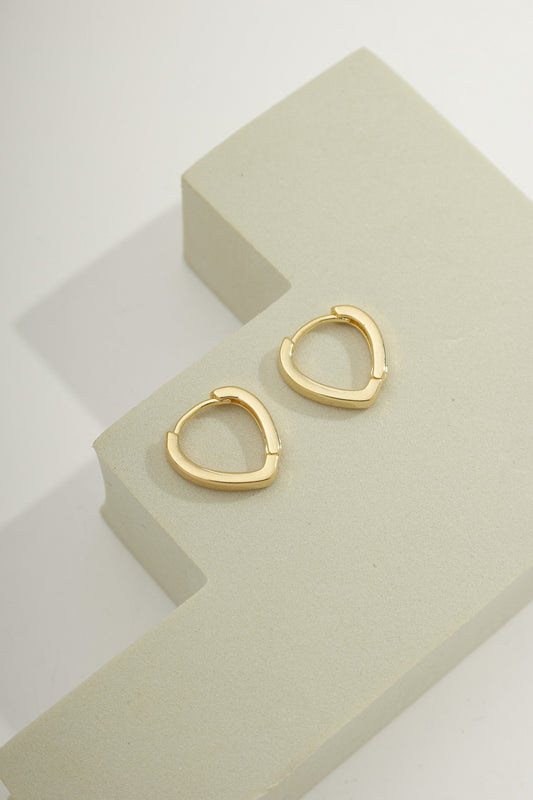 Elegant Vessel Hoop Earrings - Medium