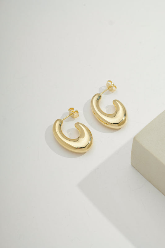 Chunky Mini Hoops Gold