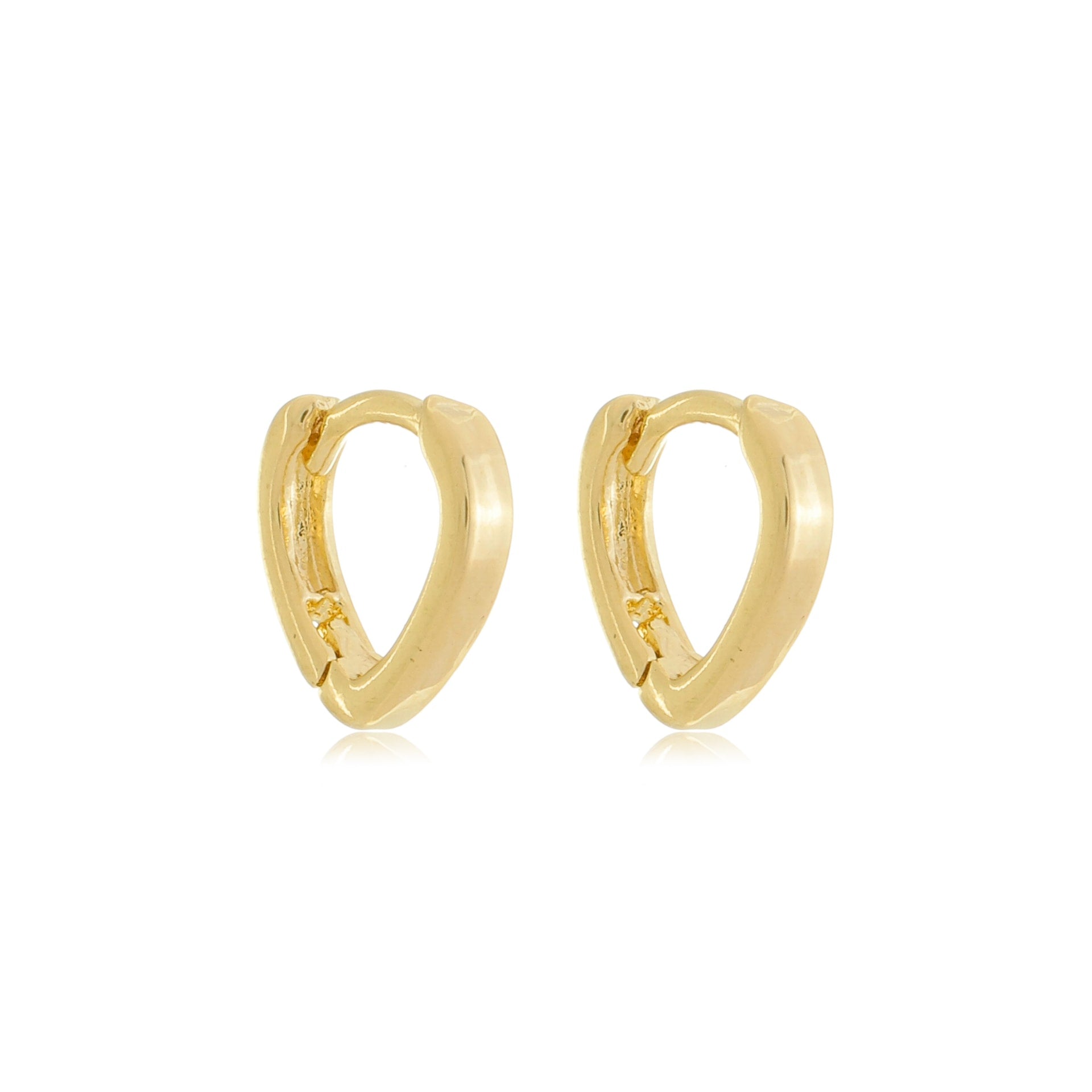 Minimalist Pointed Huggies Gold
