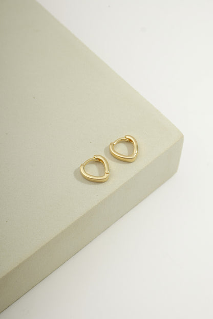 Minimalist Pointed Huggies Gold