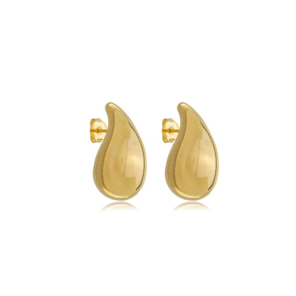 Grand Teardrop Earrings Gold