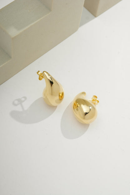Grand Teardrop Earrings Gold