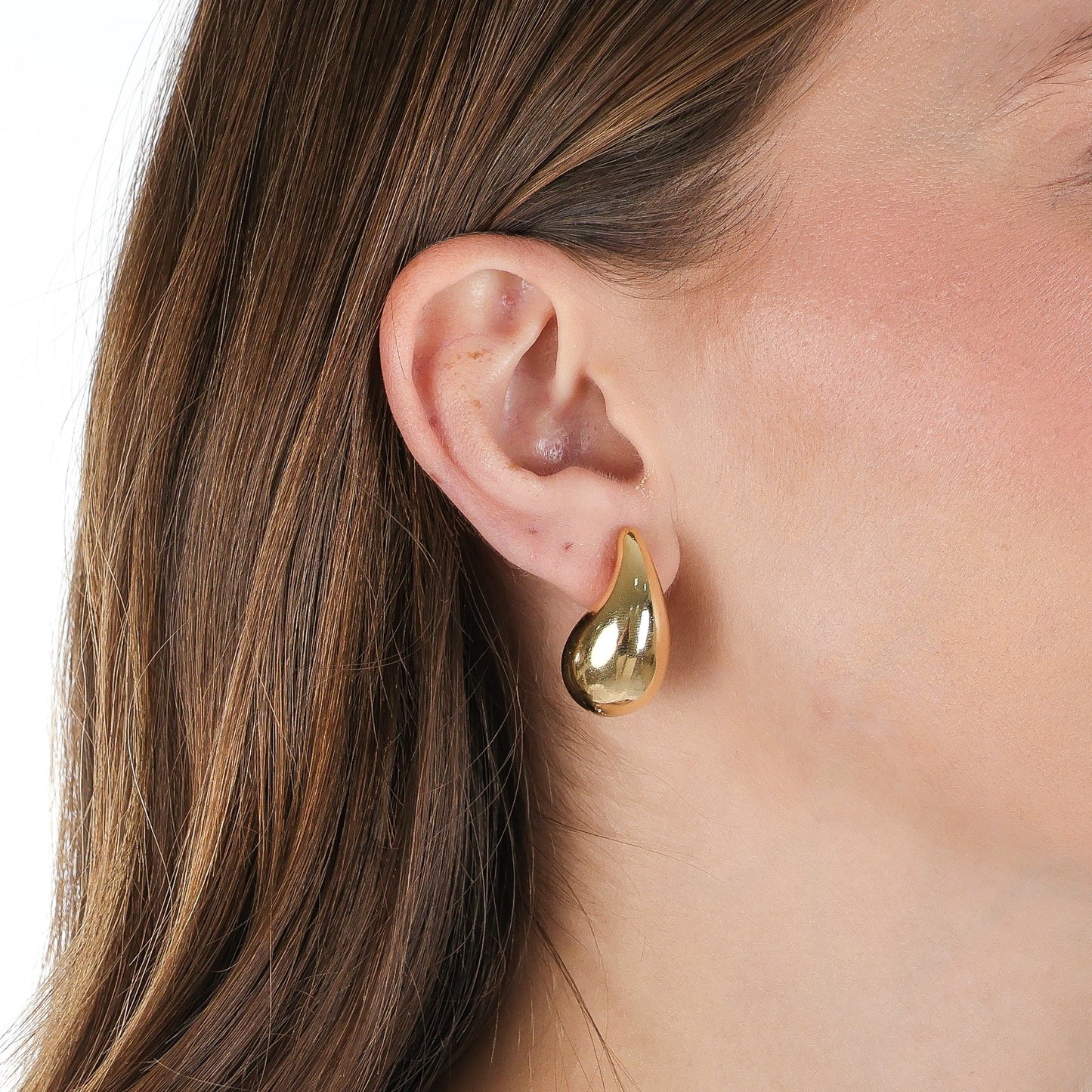 Grand Teardrop Earrings Gold