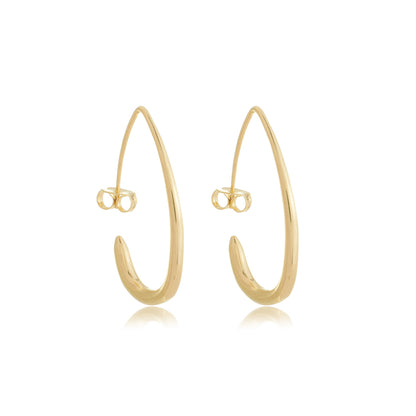 Teardrop Hoop Gold