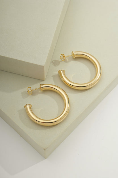 Classic Anna Hoops Gold
