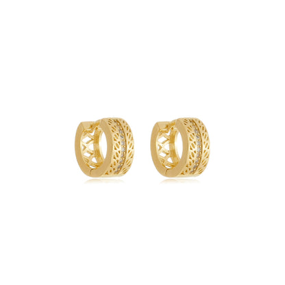 Elegant Filigree Huggies