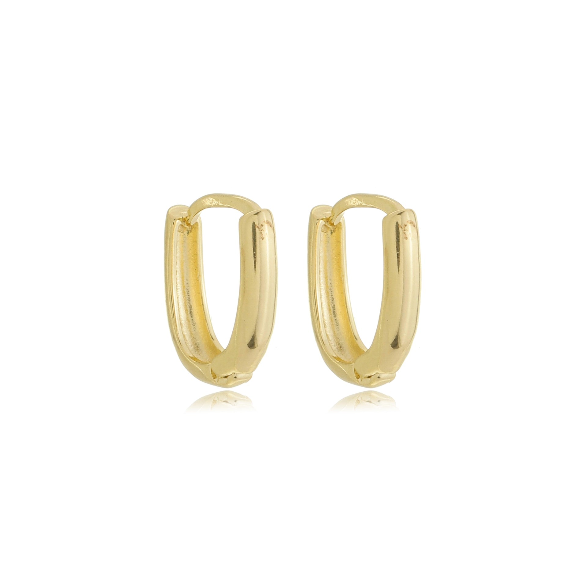 Minimalist Link Huggies Gold