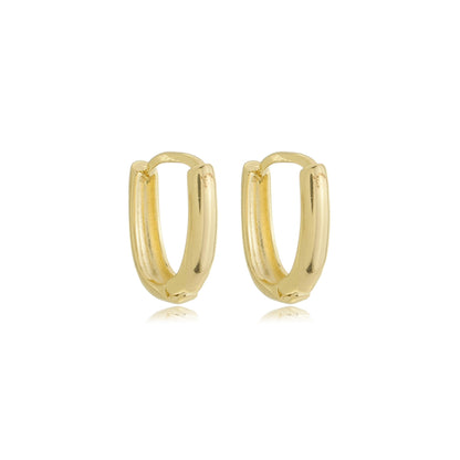 Minimalist Link Huggies Gold
