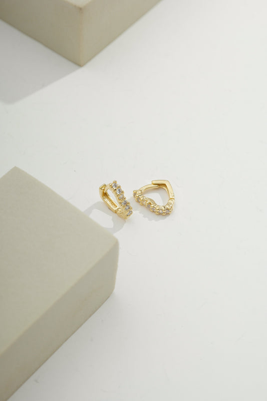 Valentina Heart Huggies Gold