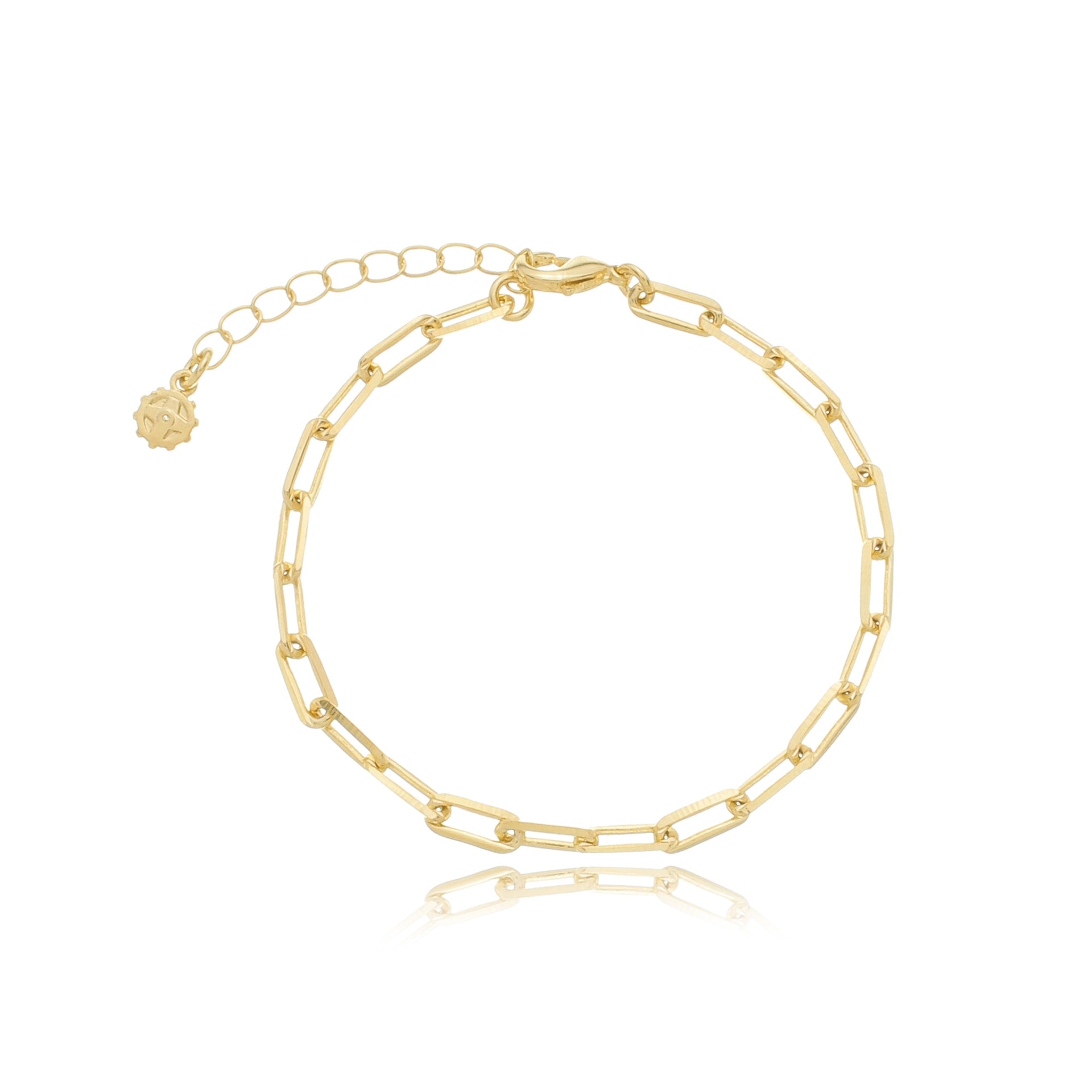Long Paperclick Thick Chain Ouro / 16