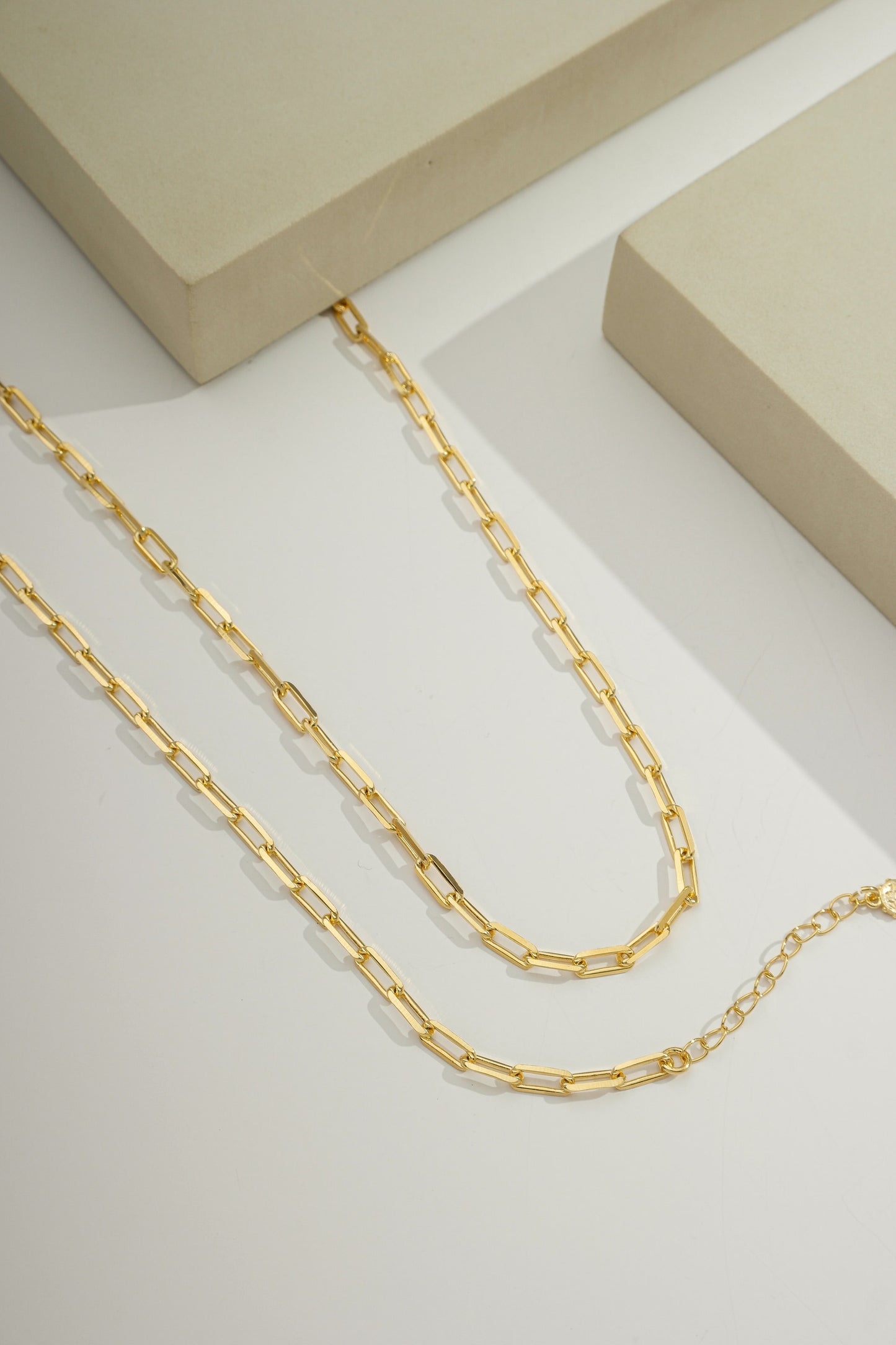 Long Paperclick Thick Chain Ouro / 46