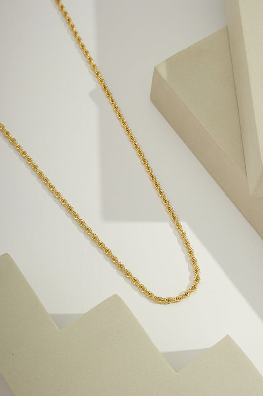 Regular Classic Rope Chain Gold / 18"