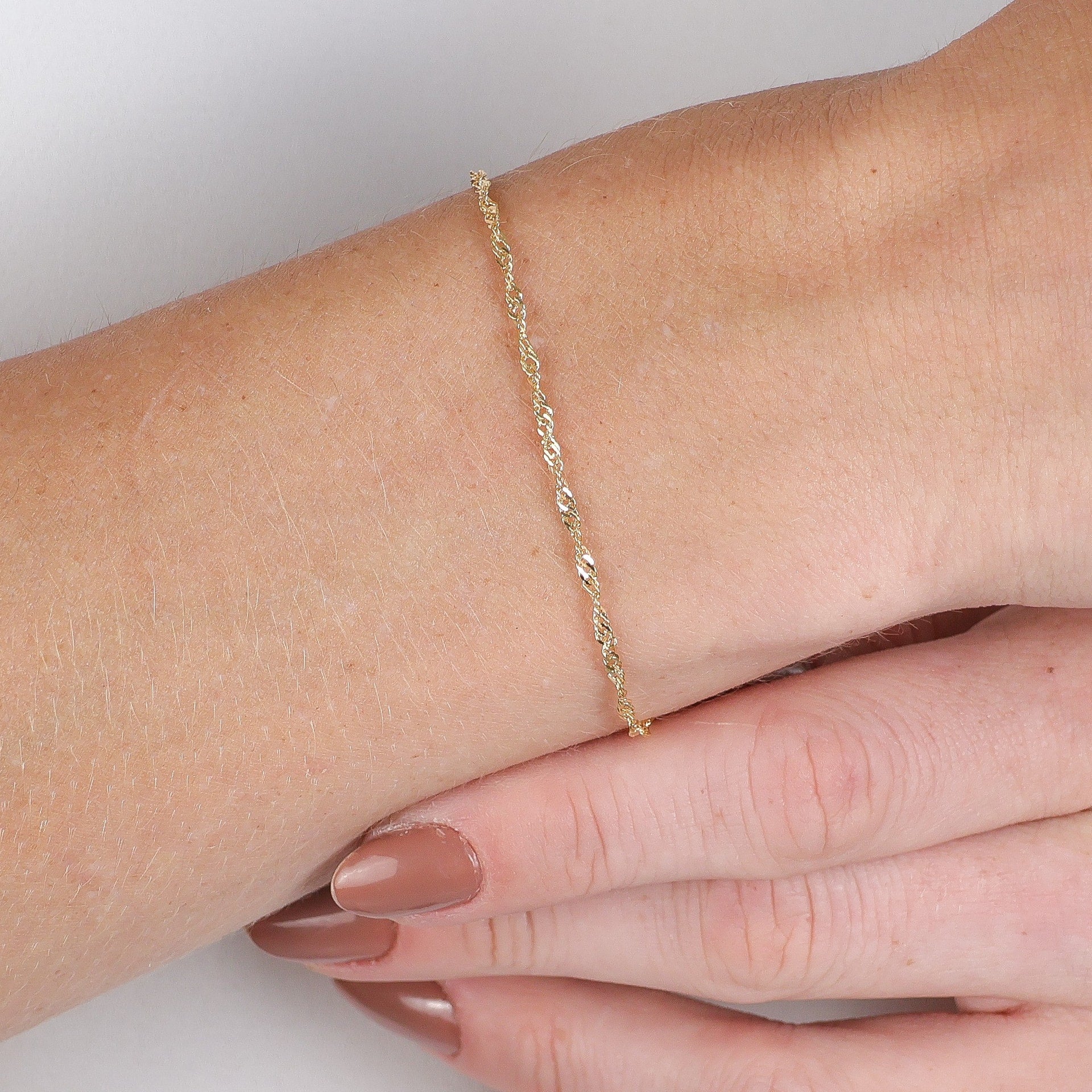 Classic Singapore Chain Gold / 6"