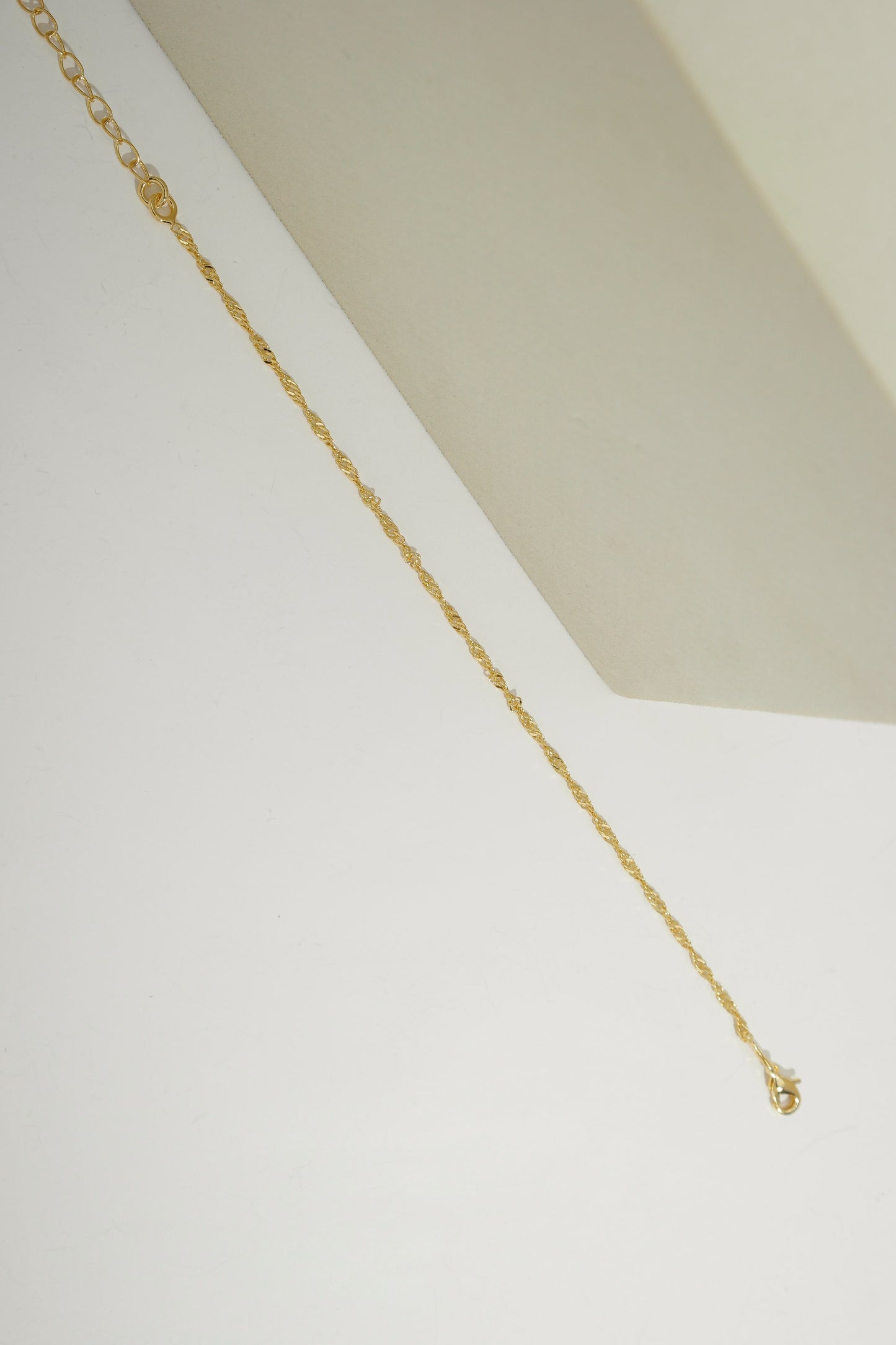 Classic Singapore Chain Gold / 6"