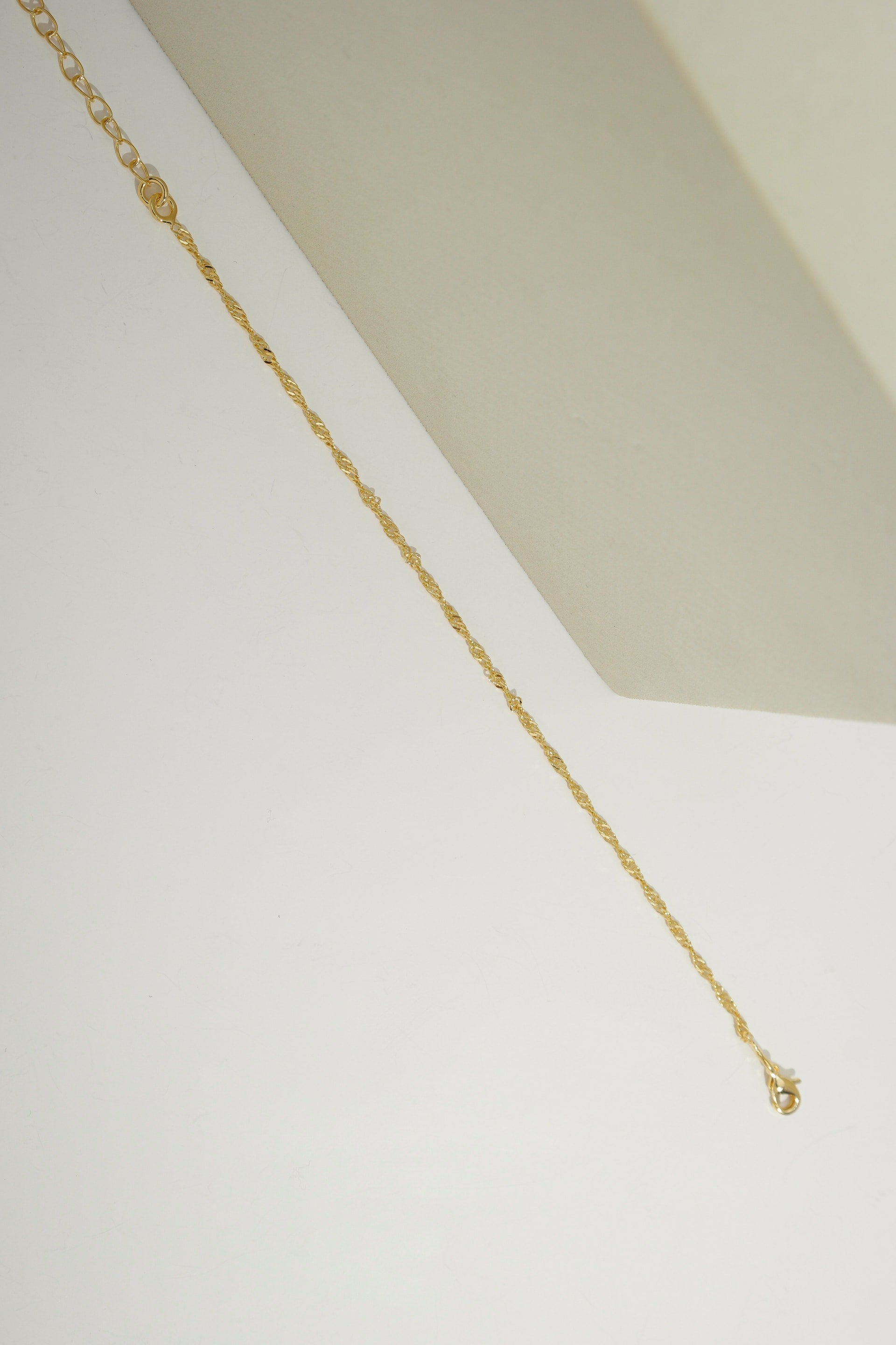 Classic Singapore Chain Gold / 6"