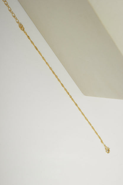 Classic Singapore Chain Gold / 6"