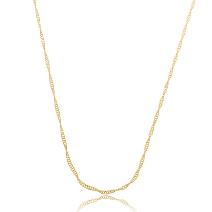 Classic Singapore Chain Gold / 18"