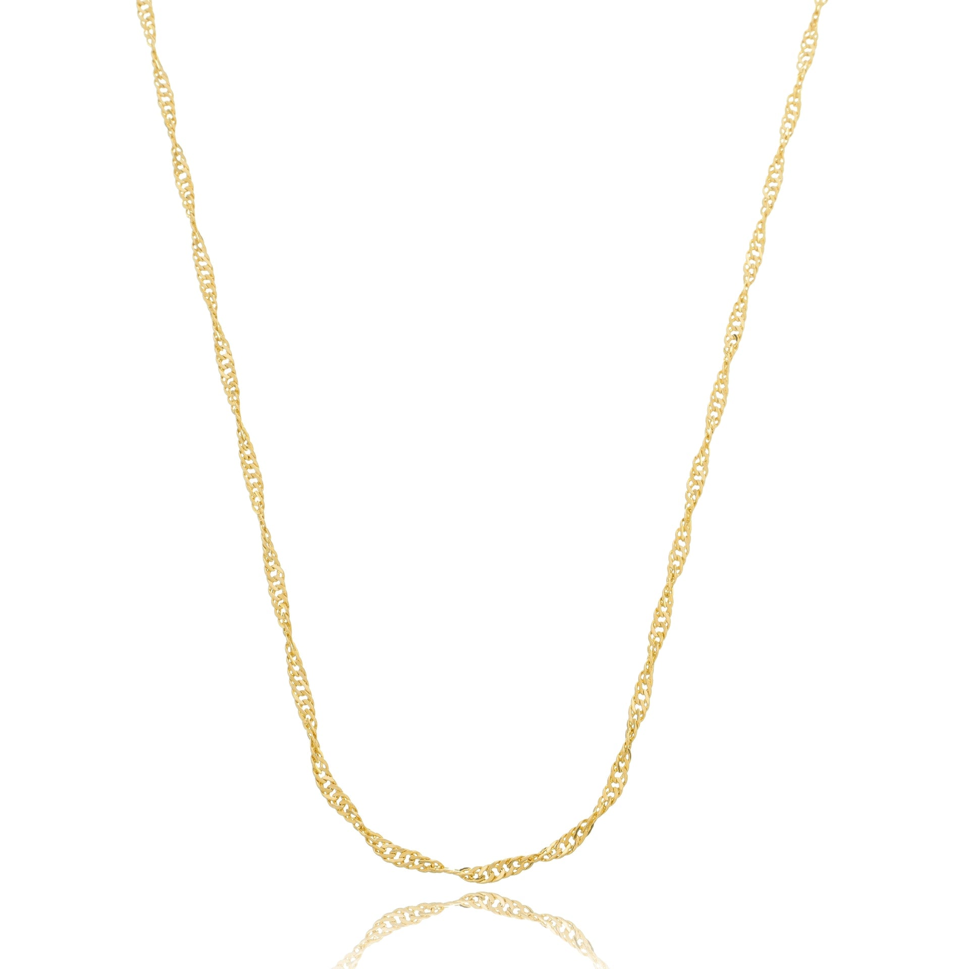 Thick Classic Singapore Chain Gold / 16"