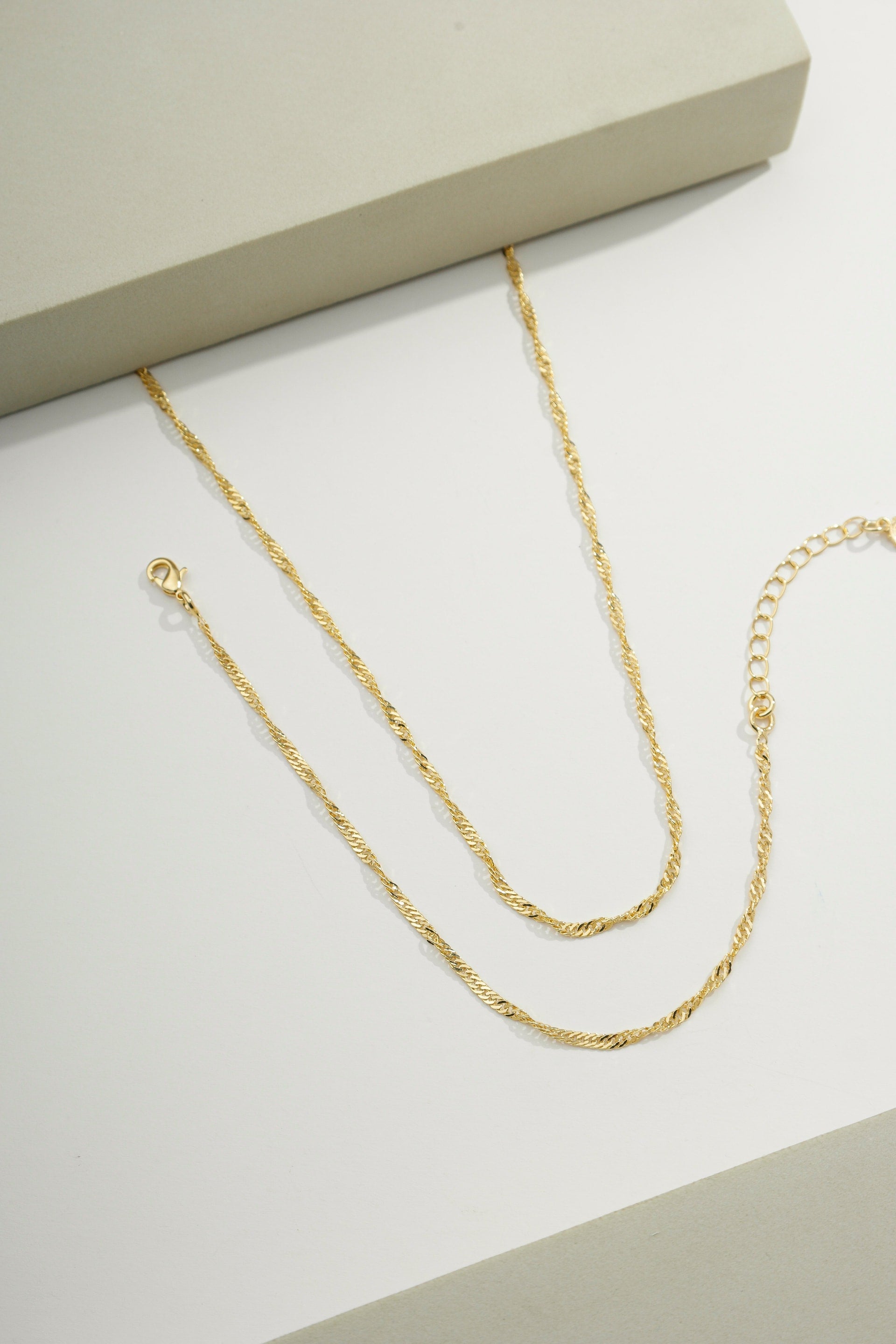 Thick Classic Singapore Chain Gold / 18"