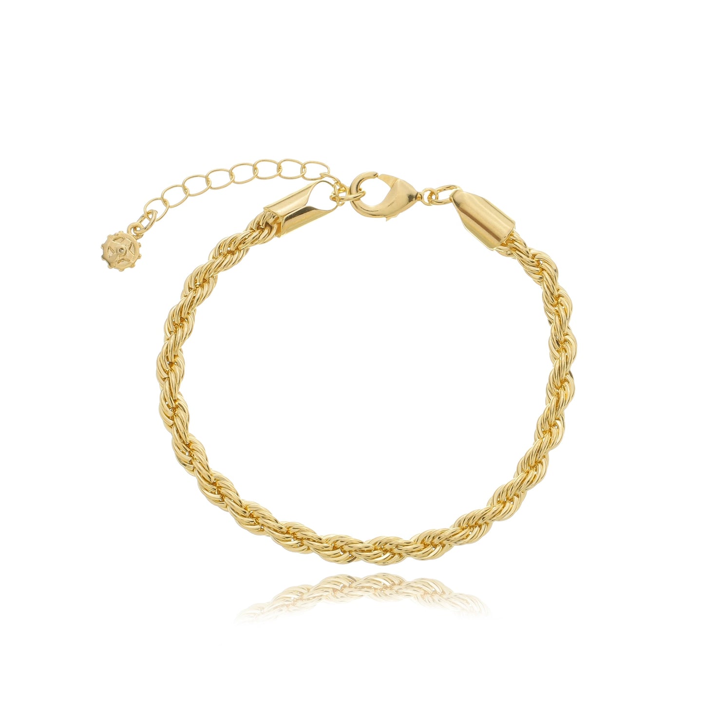 Large Classic Rope Chain Gold / 6"