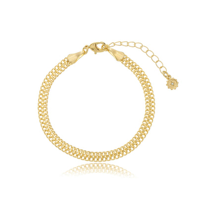 Timeless Double Curb Chain Gold / 6"