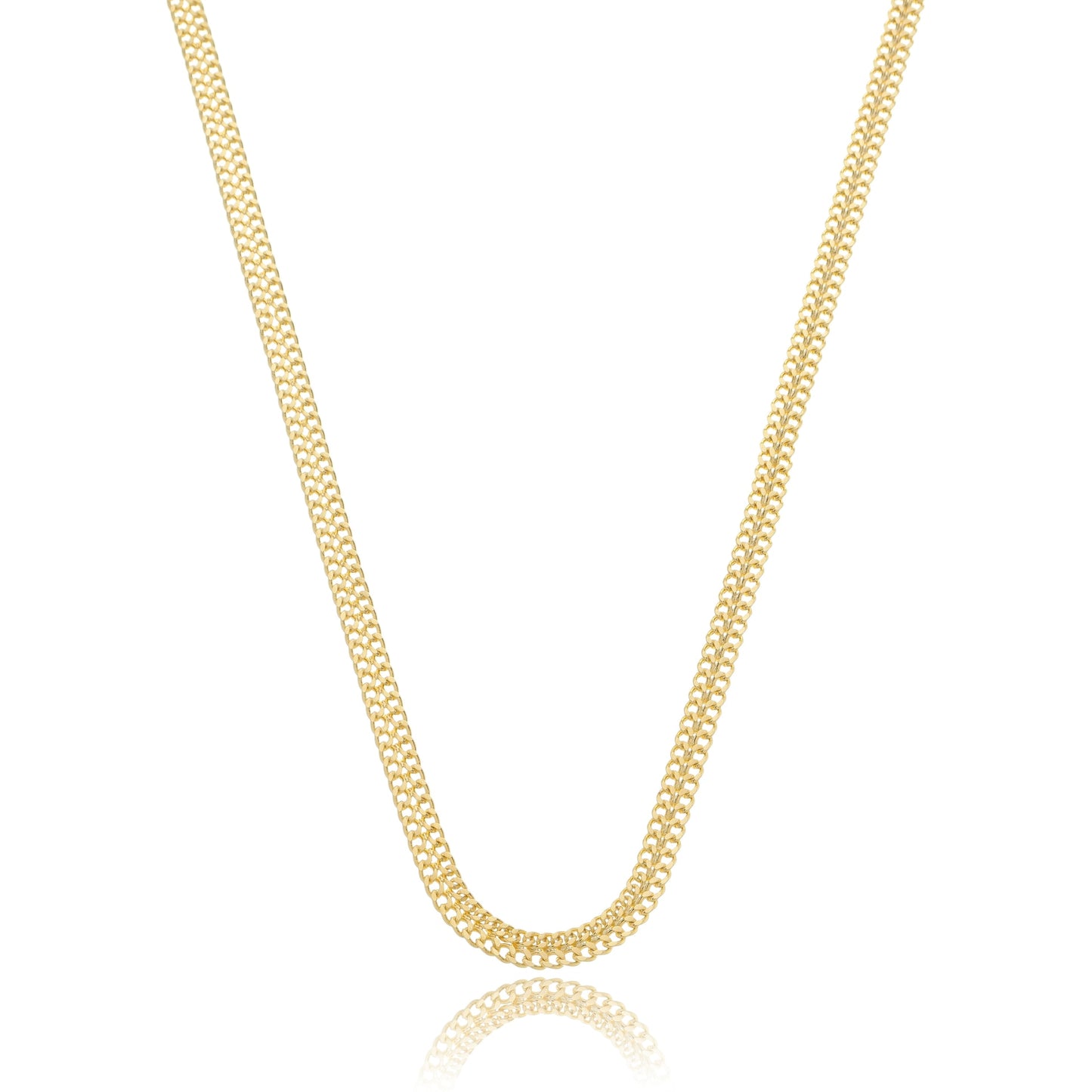 Timeless Double Curb Chain Gold / 16"