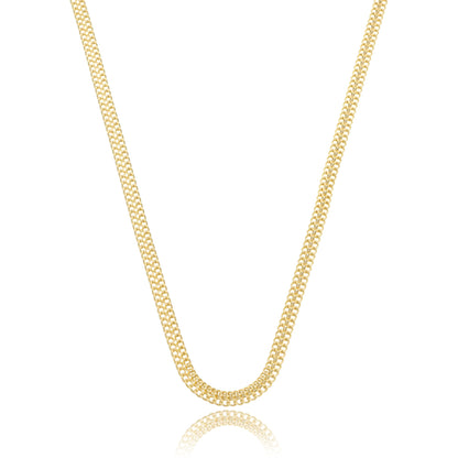 Timeless Double Curb Chain Gold / 16"
