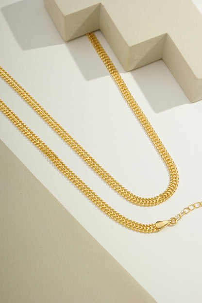 Timeless Double Curb Chain Gold / 16"