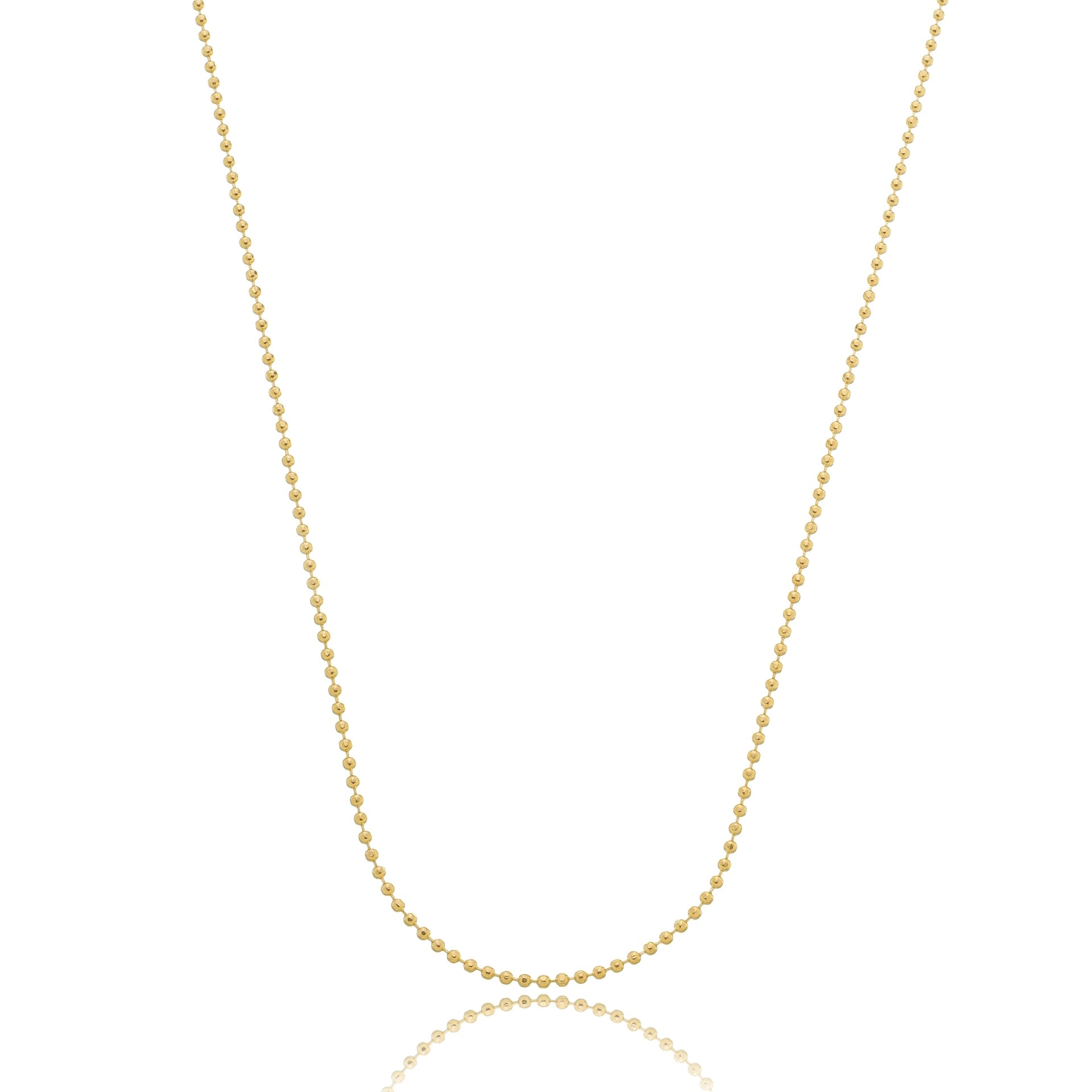 Ball Chain Necklace Gold