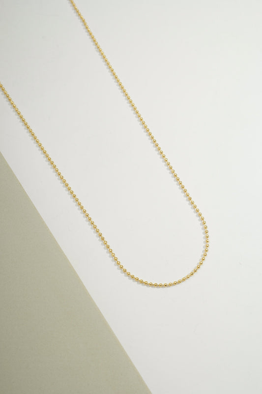 Ball Chain Necklace Gold