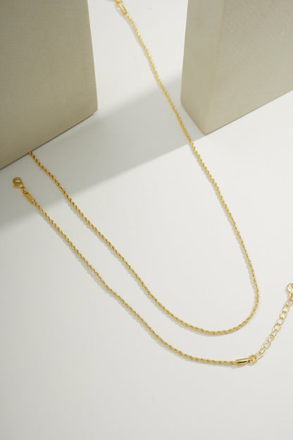 Delicate Rope Chain Gold / 18"