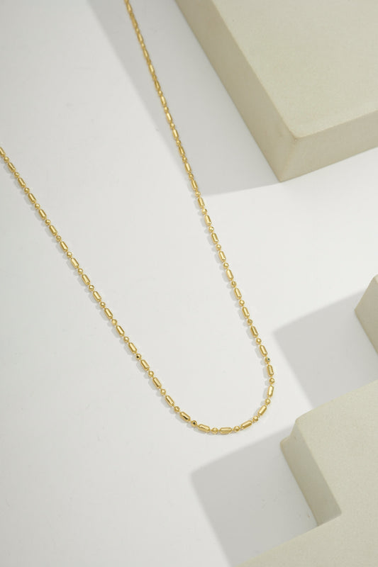 Rectangular and Spherical Links Chain Gold