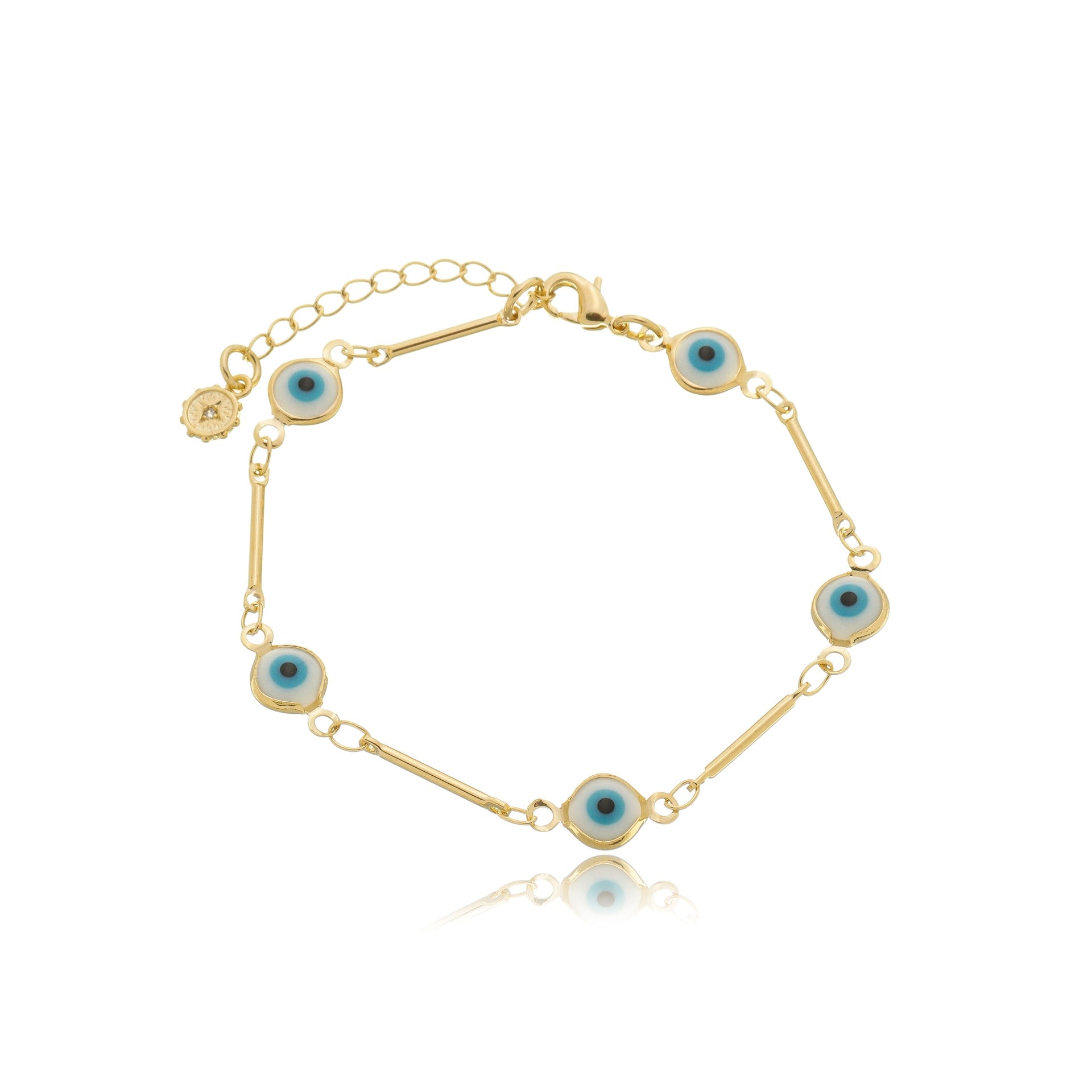 Greek Eye Protection Chain Gold / 6"