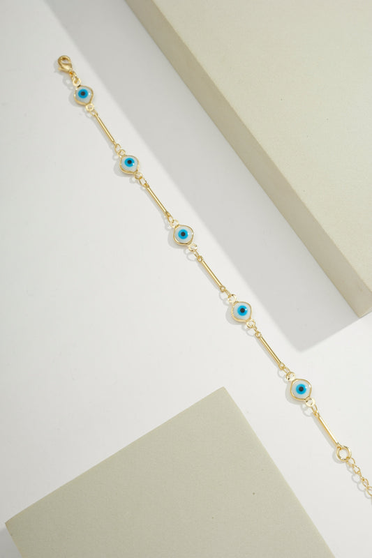 Greek Eye Protection Chain Gold / 6"