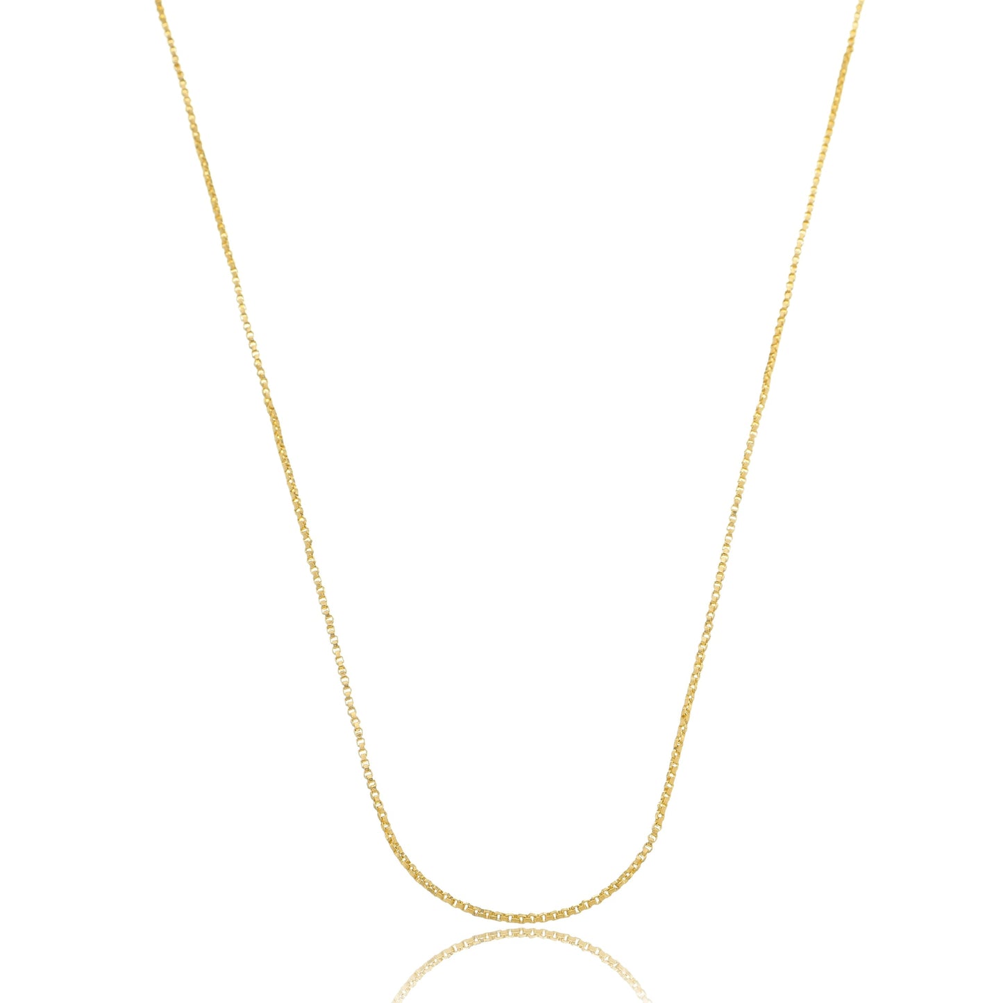 Classic Box Chain - 1,2mm Wide Gold / 18"