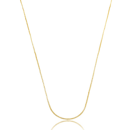 Classic Box Chain - 1,2mm Wide Gold / 18"