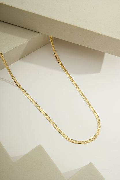 Classic Figaro Chain - 2,3mm Wide Gold / 18"
