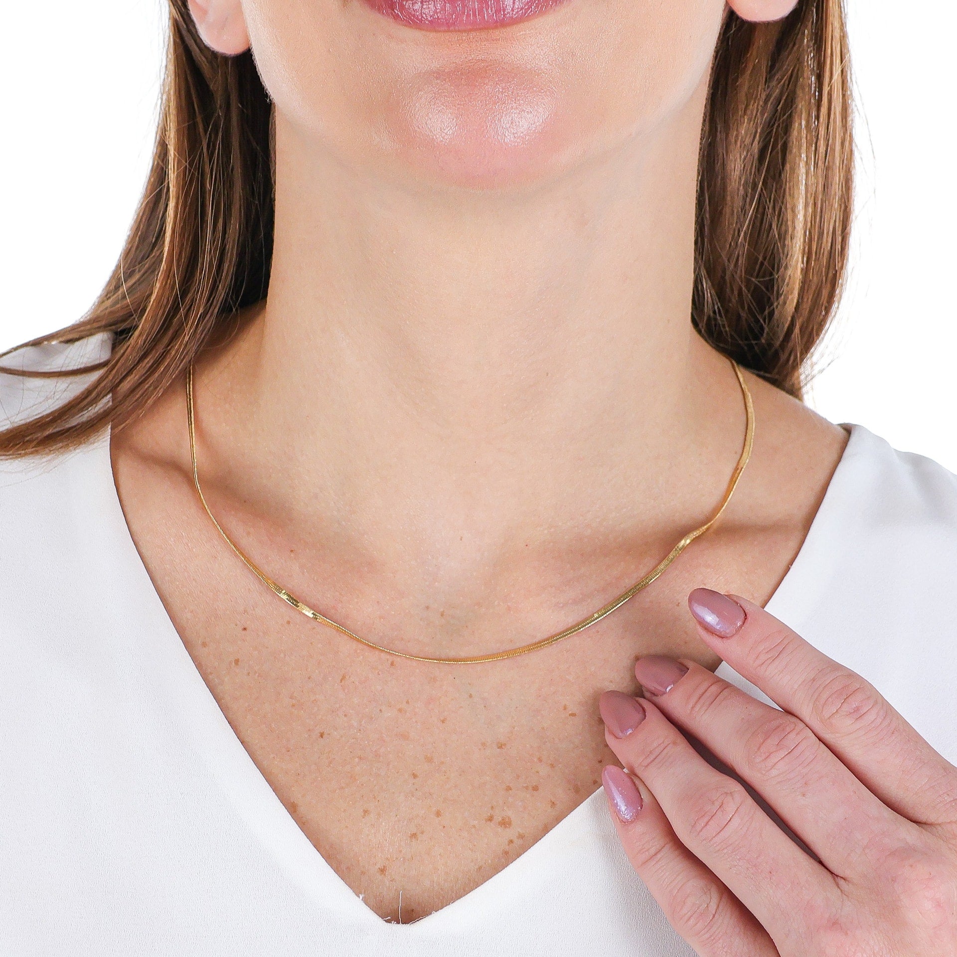 Sleek Snake Chain - 2mm Wide Gold / 18"