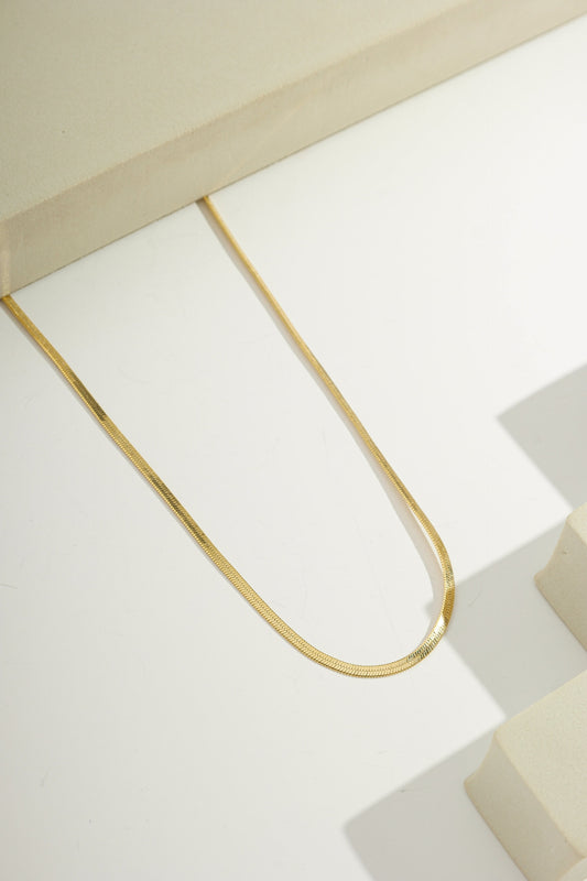 Sleek Snake Chain - 2mm Wide Gold / 18"