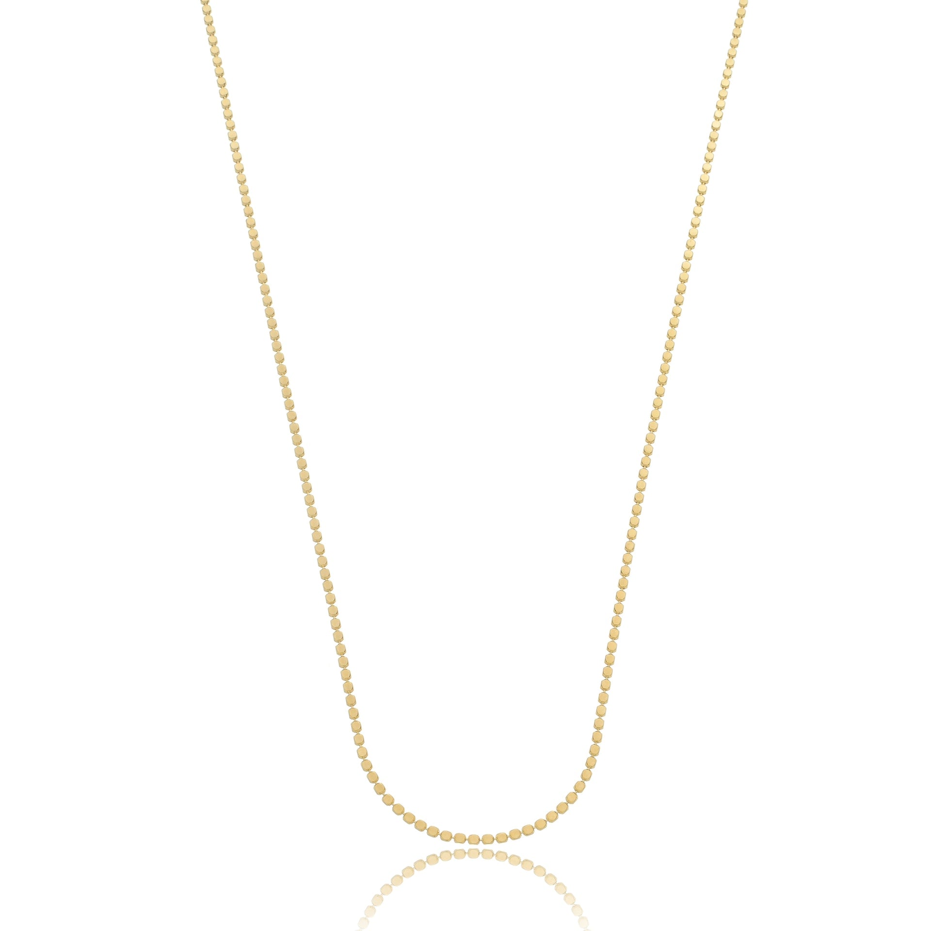 Disc Chain Necklace Gold