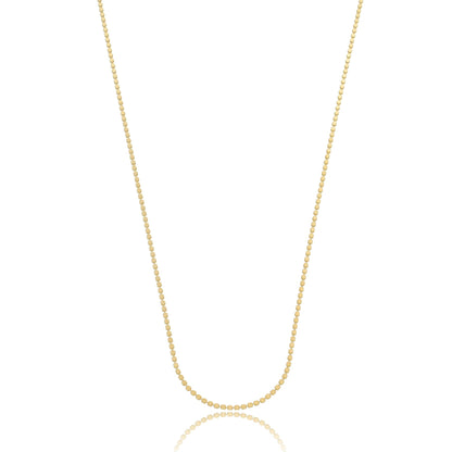 Disc Chain Necklace Gold