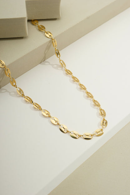 Large Mariner Chain Necklace Gold