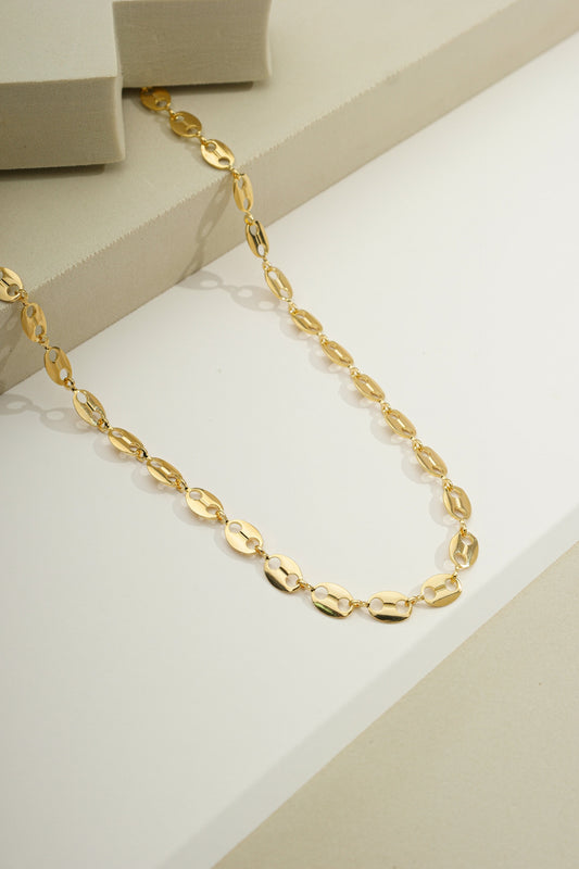 Large Mariner Chain Necklace Gold