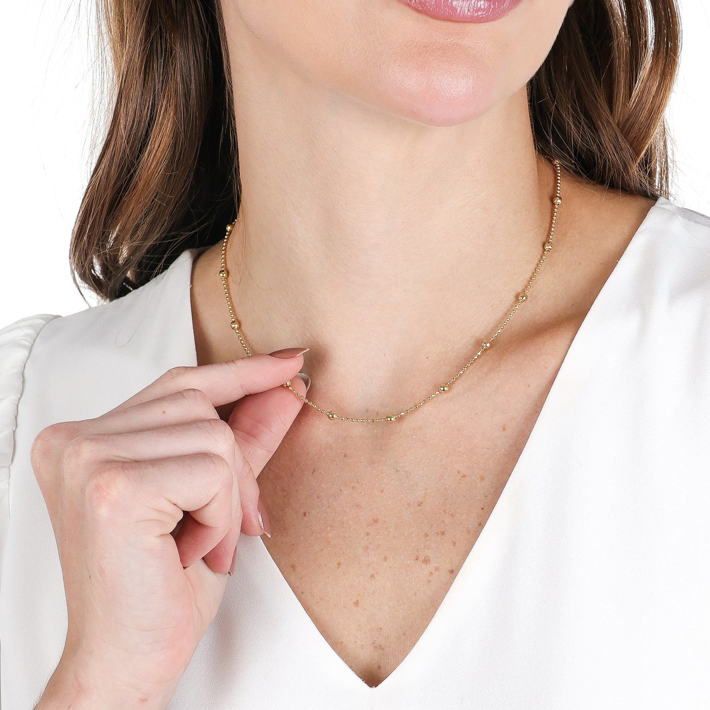 Satellite Bead Chain Gold