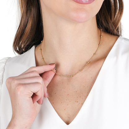 Satellite Bead Chain Gold
