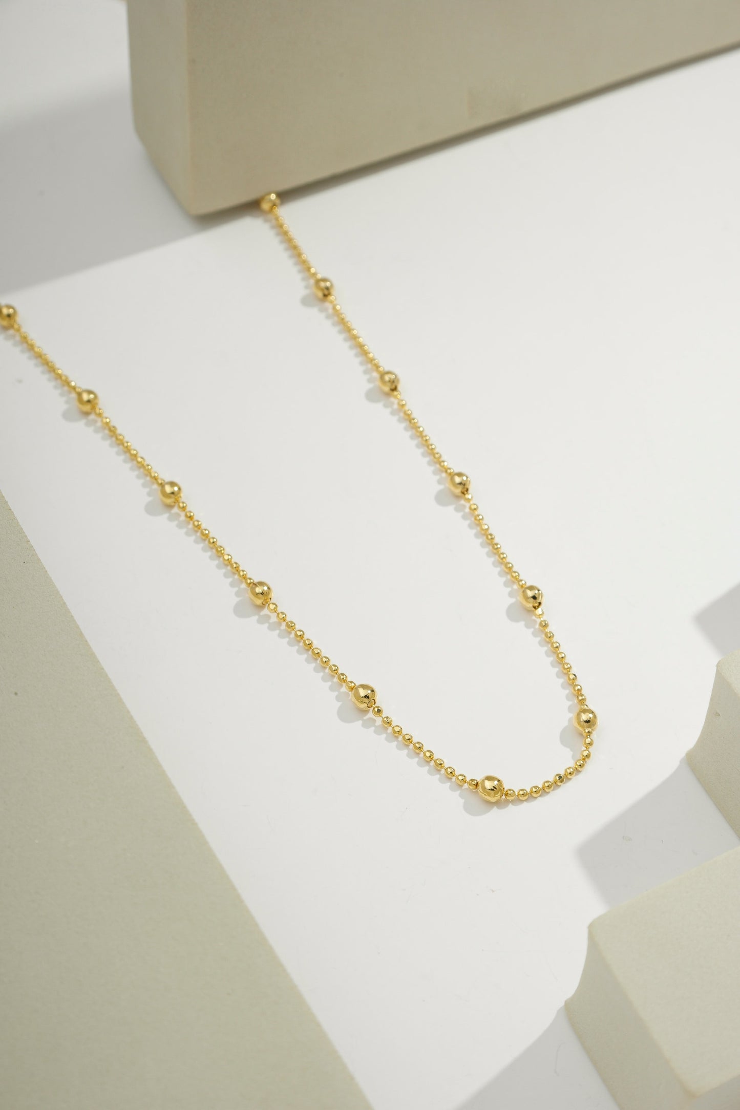 Satellite Bead Chain Gold