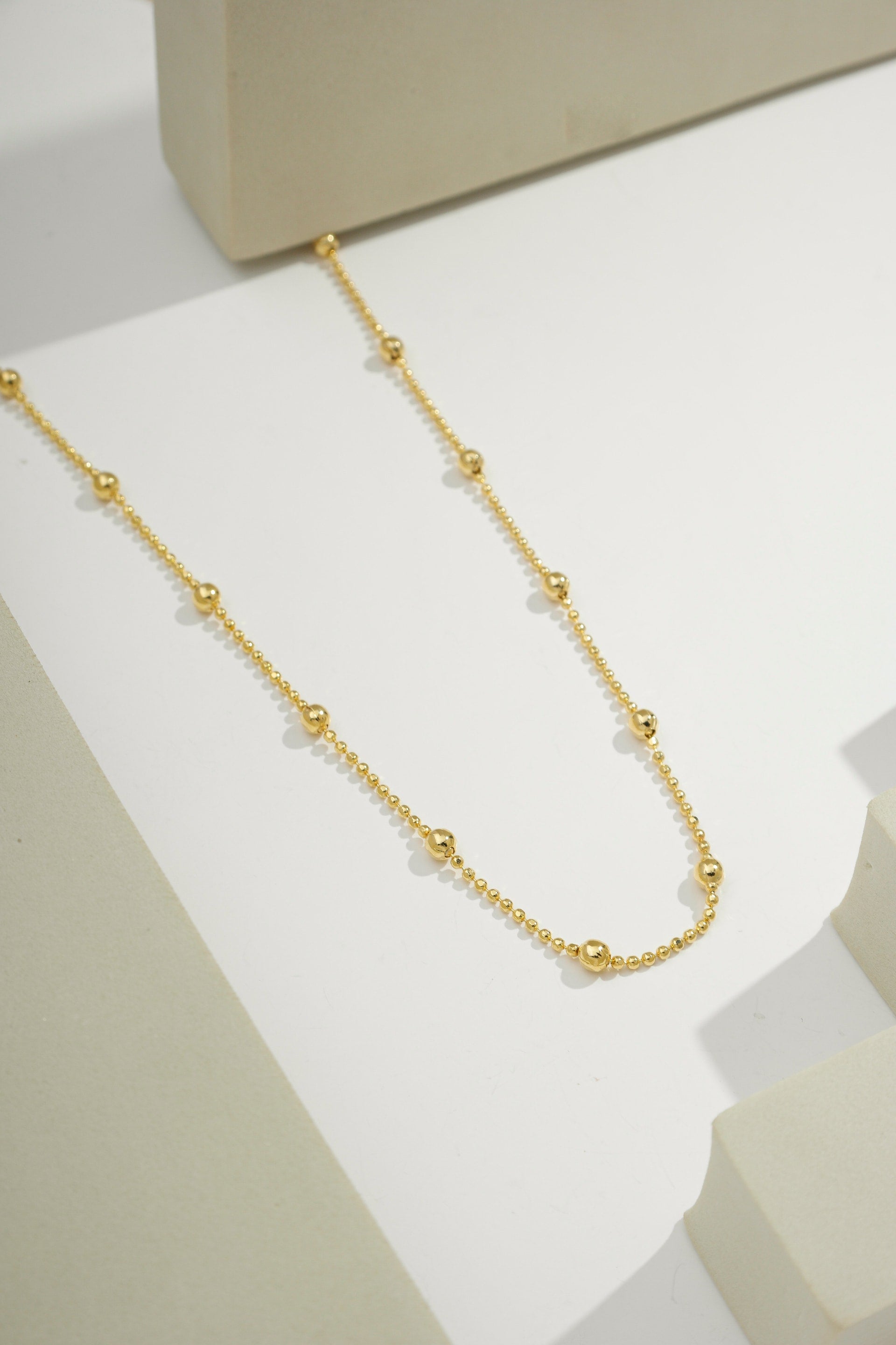 Satellite Bead Chain Gold